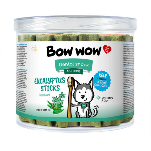 Лакомство для собак Bow wow Dental, эвкалиптовые палочки, 10 см
