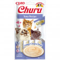 Лакомство Inaba Churu для кошек, сливочный мусс в стиках, с тунцем, 4×14 г