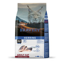 Сухой корм Bravery Herring Adult Cat Sterilized, для кошек, с сельдью, 2 кг Сухой корм Bravery Herring Adult Cat Sterilized, для кошек, с сельдью, 2 кг