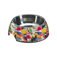 Миска Croci Milamine Toucan, нержавеющая сталь, резиновая основа, смена чаша, 0.4 л, 24 см Миска Croci Milamine Toucan, нержавеющая сталь, резиновая основа, смена чаша, 0.4 л, 24 см