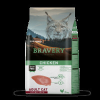 Сухой корм Bravery Chicken Adult Cat Sterilized, для кошек, с курицей, 2 кг
