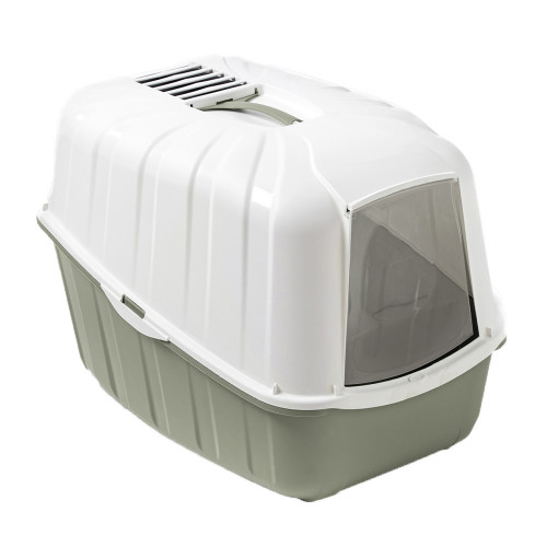 Туалет MPS Komoda Light Green для кошек, бокс с фильтром, светло-зеленый, 54×39×40 см