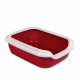 Туалет Природа Comfort M для котів, бордо, 41×30×13.5 см
