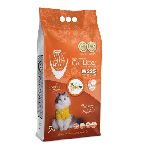 Бентонітовий наповнювач VanCat Orange для туалету, 5 кг