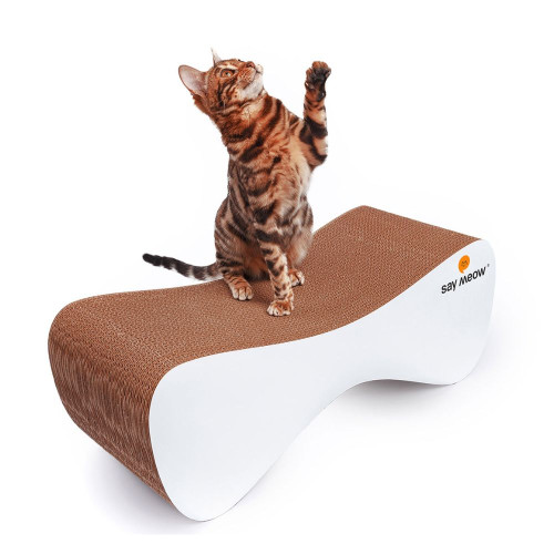 Кігтеточка-лежанка Say Meow Сloud для котів, гофрокартон, 61×21×24 см