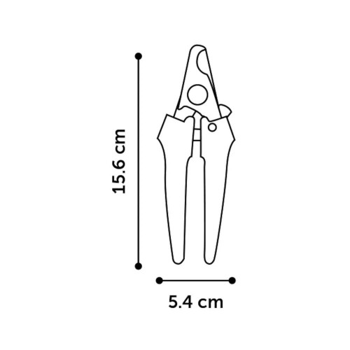 Кігтеріз Flamingo з обмежувачем, для собак, розмір L, 15.6×5.4 см