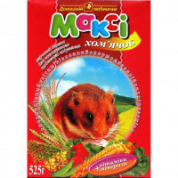 Макси корм хомячок, 525 г + мелок