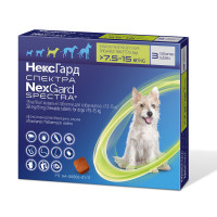 Таблетки Boehringer Ingelheim NexGard Spectra проти паразитів для собак M, 7.5-15 кг, ціна за 1 таблетку Таблетки Boehringer Ingelheim NexGard Spectra проти паразитів для собак M, 7.5-15 кг, ціна за 1 таблетку