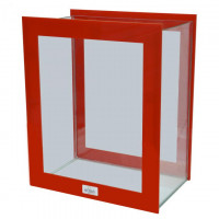 Аквариум AquaStar Domino декоративный, красный, 10.5 л