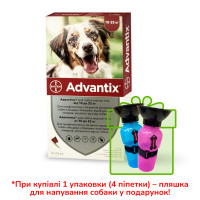 Капли от блох и клещей Bayer Advantix для собак весом 10-25 кг, цена за 1 пипетку Капли от блох и клещей Bayer Advantix для собак весом 10-25 кг, цена за 1 пипетку