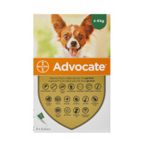 Капли от блох, отодектоза, саркоптоза, демодекоза Bayer Advocate для собак до 4 кг, цена за 1 пипетку Капли от блох, отодектоза, саркоптоза, демодекоза Bayer Advocate для собак до 4 кг, цена за 1 пипетку