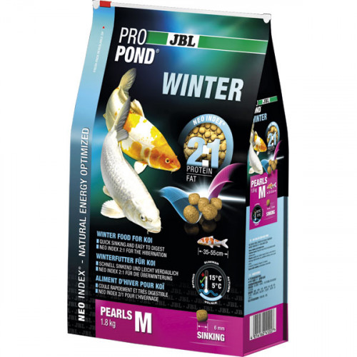 Зимовий корм JBL ProPond Winter M для вряди середнього розміру, 3.6 кг
