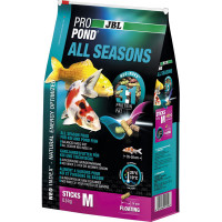 Всесезонный корм JBL ProPond All Seasons M для средних кои и других прудовых рыб, 500 г