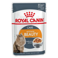 Вологий корм Royal Canin Intense Beauty для кішок з проблемної шерстю, шматочки в желе, 85 г Вологий корм Royal Canin Intense Beauty для кішок з проблемної шерстю, шматочки в желе, 85 г