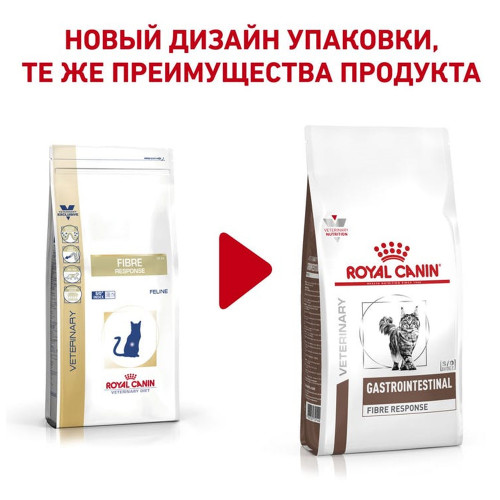 Сухий корм Royal Canin Gastrointestinal Fibre Response при порушеннях травлення у кішок, 400 г