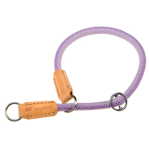 Нашийник-полуудавка Ferplast Derby CS10 / 50 Purple для собак з еко-шкіри, чорна, A: 50 см, 10 мм
