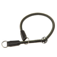 Нашийник-полуудавка Ferplast Derby CS12 / 60 Black для собак з еко-шкіри, чорна, A: 60 см, 12 мм Нашийник-полуудавка Ferplast Derby CS12 / 60 Black для собак з еко-шкіри, чорна, A: 60 см, 12 мм
