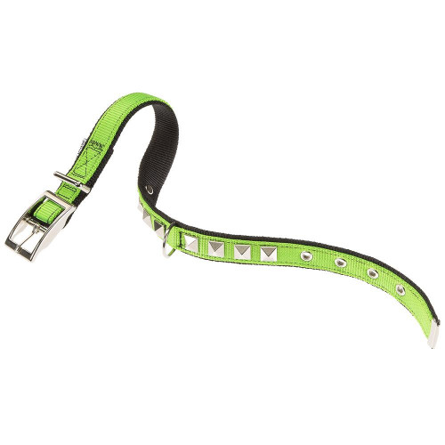 Нейлоновий нашийник Ferplast Dual CF25 / 53 Colours Green-Black для собак, 25 мм, A: 45 ÷ 53 см