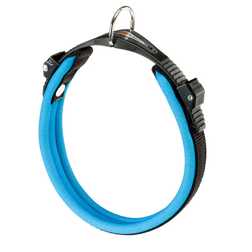 Нашийник на м'якій підкладці Ferplast Ergofluo C15 / 33 Blue для собак, A: 25 ÷ 33 см, B: 15 мм