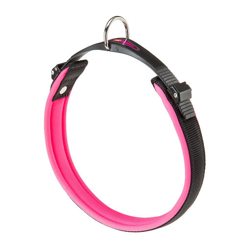 Нашийник на м'якій підкладці Ferplast Ergofluo C25 / 51 Pink для собак, A: 43 ÷ 51 см, B: 25 мм