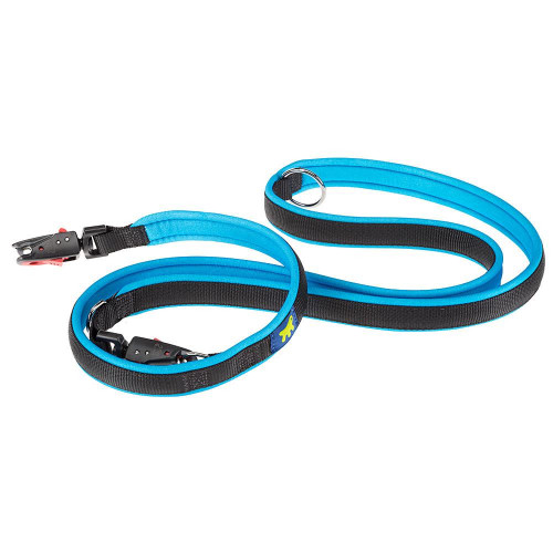 Повідець Ferplast Ergofluo Matic GA15 / 200 блакитний для собак з автоматичним карабіном, 15 мм, 200 см