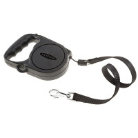 Автоматичний поводок-рулетка для собак до 25 кг Ferplast Flippy Regular Medium Black, чорний, 5 м