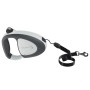 Поводок-рулетка для собак до 50 кг Ferplast Flippy Tech Cord L Grey, со шнуром, серый, 5 м