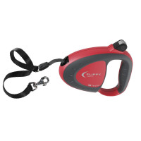 Поводок-рулетка для собак до 25 кг Ferplast Flippy Tech Tape M Red зі стрічкою, червоний, 3 м Поводок-рулетка для собак до 25 кг Ferplast Flippy Tech Tape M Red зі стрічкою, червоний, 3 м