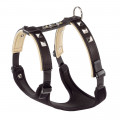 Шкіряна шлейка з металевими аплікаціями, чорна Giotto Luxor Black P L-XL, для собак