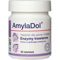 Пищевая добавка Dolfos AmylaDol для котов и собак, 30 табл. Пищевая добавка Dolfos AmylaDol для котов и собак, 30 табл.