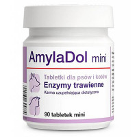 Пищевая добавка Dolfos AmylaDol Mini для котов и собак мелких пород, 90 табл.