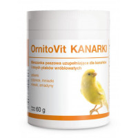 Вітамінно-мінеральна добавка Dolfos Ornitovit Canaries для канарок, 60 г Вітамінно-мінеральна добавка Dolfos Ornitovit Canaries для канарок, 60 г