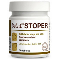 Таблетки Dolfos Dolvit Stoper противодиарейные для собак и котов, 30 табл. Таблетки Dolfos Dolvit Stoper противодиарейные для собак и котов, 30 табл.