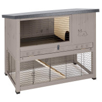 Двухуровневая клетка Ferplast Ranch 120 Basic Dove/grey для кроликов из северной сосны Двухуровневая клетка Ferplast Ranch 120 Basic Dove/grey для кроликов из северной сосны