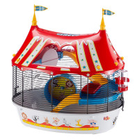 Клетка Ferplast Cage circus Fun Black для хомяков с цветными наклейками Клетка Ferplast Cage circus Fun Black для хомяков с цветными наклейками