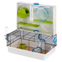 Клітка Ferplast Cage Olimpia Black для хом'яків, з ігровими тунелями та ігровою зоною Клітка Ferplast Cage Olimpia Black для хом'яків, з ігровими тунелями та ігровою зоною