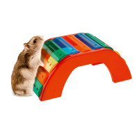 Пластиковий місток Ferplast PA 4640 Bridge Multicolor для хом'яків Пластиковий місток Ferplast PA 4640 Bridge Multicolor для хом'яків