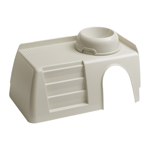 Пластиковый домик Ferplast Pub 3253 With Feeding Bowl для маленьких животных с лестницей и миской