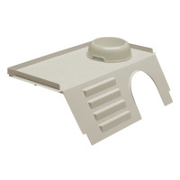 Пластиковый домик Ferplast Pub 3243 White Feeding Bowl с лестницей и миской для корма Пластиковый домик Ferplast Pub 3243 White Feeding Bowl с лестницей и миской для корма