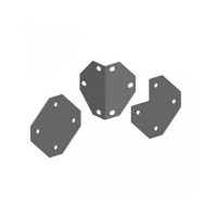 Набір прямих і кутових пластин Ferplast Kit Flat And Corn Bended Plate для будок для собак Набір прямих і кутових пластин Ferplast Kit Flat And Corn Bended Plate для будок для собак