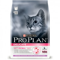 Сухой корм Purina Pro Plan Cat Delicate Turkey для кошек с чувствительным пищеварением, с индейкой, 1.5 кг