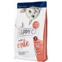 Сухой корм Happy Cat Sensitive Ente для взрослых кошек с чувствительным пищеварением, с уткой и рисом, 4 кг