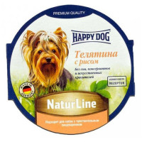 Влажный корм Happy Dog NaturLine для взрослых собак до 10 кг с чувствительным пищеварением, с телятиной, 85 г Влажный корм Happy Dog NaturLine для взрослых собак до 10 кг с чувствительным пищеварением, с телятиной, 85 г