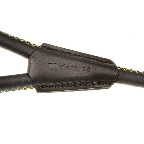 Повідець з еко-шкіри Ferplast Derby G12 / 110 Black для собак, 12 мм, 110 см