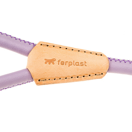 Повідець з еко-шкіри Ferplast Derby G7 / 110 Purple для собак, 7 мм, 110 см