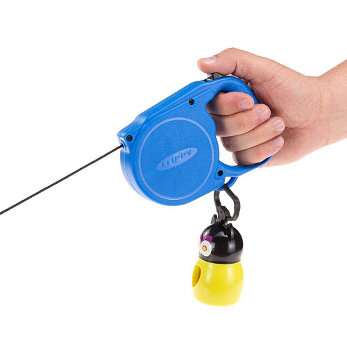 Автоматичний поводок-рулетка для собак до 12 кг Ferplast Flippy Regular Small Blue, синій, 5 м