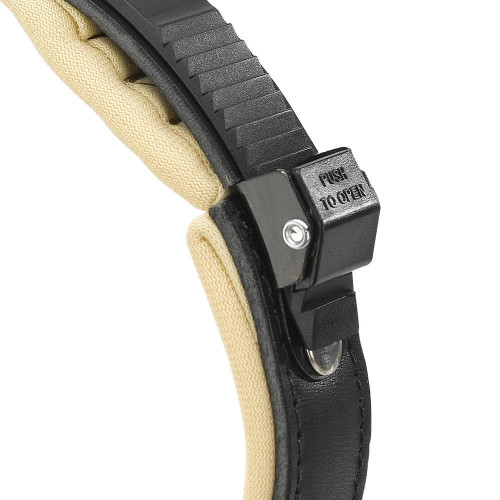 Шкіряний нашийник з металевими аплікаціями Giotto Luxor Black C25 / 44 для собак, A: 40 ÷ 44 см - B: 25 мм