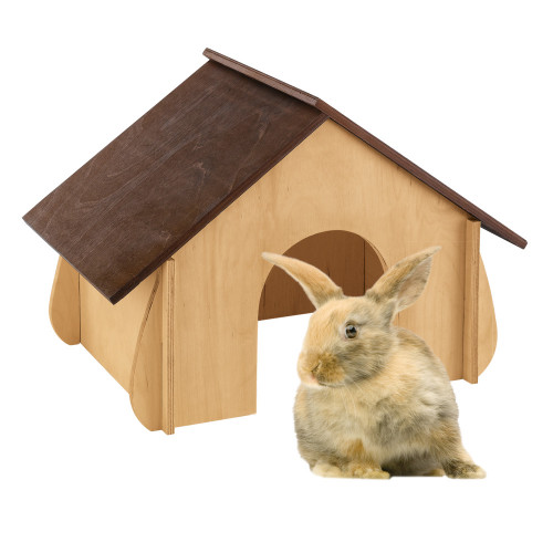 Дерев'яний будиночок Ferplast Sin 4650 L Wodden House Rabbit для дрібних тварин