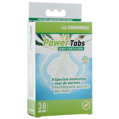 Спеціальне кореневе добриво Dennerle Power Tabs для будь-яких акваріумних рослин, 30 шт