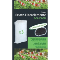 Фільтруючий елемент для фільтра Dennerle Nano Clean Eckfilter з губкою попередньої фільтрації, 3 шт Фільтруючий елемент для фільтра Dennerle Nano Clean Eckfilter з губкою попередньої фільтрації, 3 шт